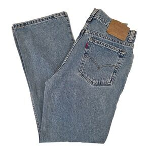 Vintage Levi's 517 Womens Sz 10 Short Boot Cut Jeans Relaxed Fit Medium Wash Y2K